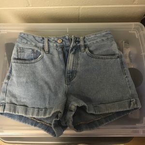 Pacsun high waisted shorts (real denim)